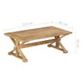 vidaXL Konferenčný stolík 110x60x40 cm masívne mangovníkové drevo