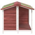 vidaXL Koterec pre psa mocha káva 96x87x80,5 cm borovicový masív