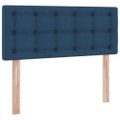 vidaXL Postel s úložným prostorem a matrací Modrá 120 x 190 cm Zamat