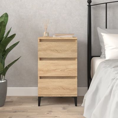 vidaXL Nočný stolík dub sonoma 40x35x70 cm spracované drevo