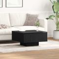 vidaXL Konferenčný stolík Čierny dub 60 x 60 x 31,5 cm
