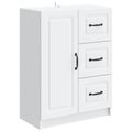 vidaXL Servírovacia skriňa Biela 66 x 34,5 x 87 cm Kompozitné drevo