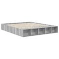 vidaXL Rám postele Sivý Sonoma 200 x 200 cm Kompozitné drevo
