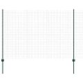 vidaXL Zvarené pletivo s podperami 25 x 1,5 m Pozinkovaná oceľ Zelená