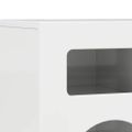 vidaXL TV skrinka ELST 80 x 35 x 40 cm Vysoký lesk bielej