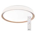 LED nástenné svietidlo ILVI, kruhové 45 W, stmievateľné so zmenou CCT, biela + drevo