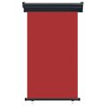 vidaXL Bočná markíza na balkón 100x250 cm, červená