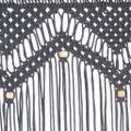 vidaXL Záclona macrame antracitová 140x240 cm bavlna