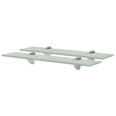 vidaXL Nástenná polička 2 ks sklo 50x10 cm 8 mm