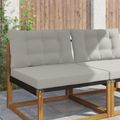 vidaXL Vankúš na vonkajšiu pohovku Polyester Sivá 80 x 68,5 cm