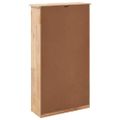 vidaXL Botník z orechového dreva 55x20x104 cm
