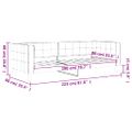 vidaXL Denná posteľ žltá 80x200 cm zamat