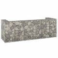 vidaXL Gabiónová stena na odpadkové koše, oceľ 325x100x110 cm