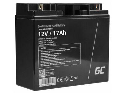 Green Cell AGM51 AGM bezúdržbová batéria Lead Acid 12V 17Ah