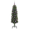 vidaXL Umelý vianočný stromček Zelená 150 cm PVC, oceľ a plast