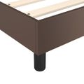 vidaXL Boxspring posteľ s matracom hnedá 100x200 cm umelá koža