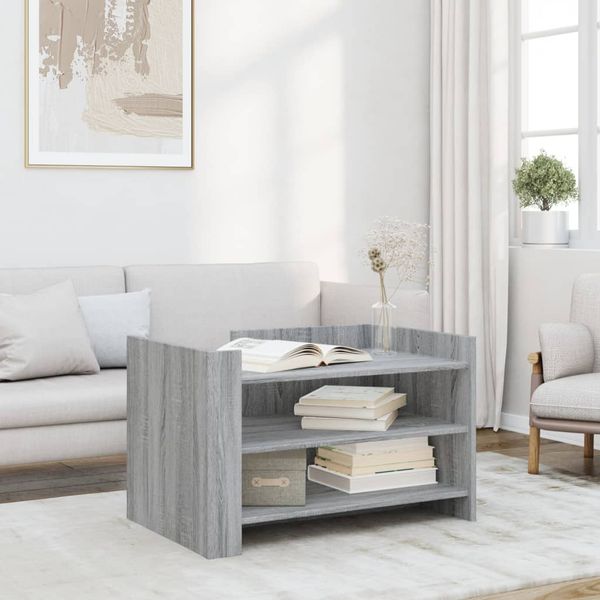 vidaXL Konferenčný stolík sivý sonoma 80x50x50 cm kompozitné drevo