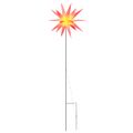 vidaXL Vianočné svetlo so zemným hrotom a LED skladacie červené 57 cm