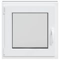 vidaXL Otočné a sklopné okno do suterénu RISOR 50 x 50 cm PVC a sklo