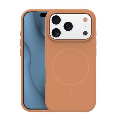 Silicone Thin Mag puzdro pre iPhone 16 6,1" karamelová