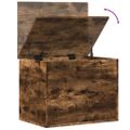 vidaXL Úložný box dymový dub 60x42x46 cm kompozitné drevo