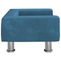 vidaXL Pelech pre psa modrý 50x40x26,5 cm zamat
