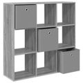 vidaXL Servírovacia skriňa Sivý Sonoma 102 x 31 x 99,5 cm