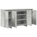 vidaXL Servírovacia skriňa Betónová šedá 135 x 41 x 75 cm