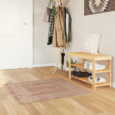 vidaXL Behúň MARSA Biely 100 x 100 cm Polyester a PVC