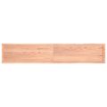 vidaXL Stolová doska svetlohnedá 220x40x(2-6)cm ošetrený masív hrany