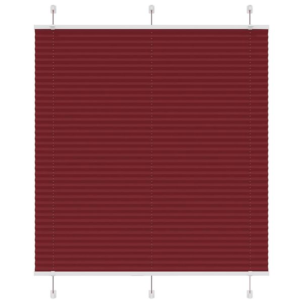 vidaXL plisovaná roleta Bordeaux červená 120x150 cm Šírka látky