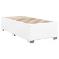 vidaXL Boxspring posteľ s matracom biela 80x200 cm umelá koža