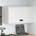 vidaXL Nástenná skriňa do garáže Biela 90 x 40 x 53 cm Práškovaná oceľ