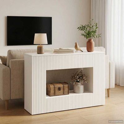 vidaXL Konzolový stôl Biely 101 x 29 x 74 cm Konštruované drevo
