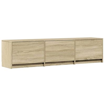 vidaXL TV skrinka s LED Sonoma 165 x 34 x 40 cm Kompozitné drevo