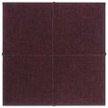 vidaXL Nástenné panely 12 ks fialové 30x30 cm látkové 1,08 m²