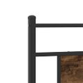 vidaXL Posteľný rám bez matraca dymový dub 80x200 cm kompozitné drevo