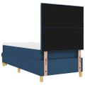 vidaXL Posteľ s pružinovým rámom Modrá 200 x 100 cm látka