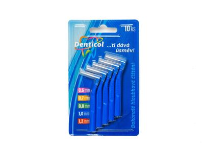 Denticol Z01 veľ. 1mm, medzizubný kartáčik zahnutý, 10 ks