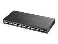 Prepínač - inteligentný - 48 x 10/100/1000 + 4 x kombinácia Gigabit SFP + 2 x gigabitové SFP - možno montovať do rozvádzača