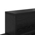 vidaXL Vešiak na stenu Nástenná montáž Čierny dub 100 x 12 x 43,5 cm