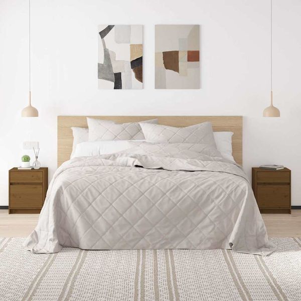 vidaXL Nočné stolíky 2 ks medovo-hnedé 40x31x50 cm borovicový masív