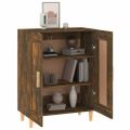 vidaXL Komoda dymový dub 69,5x34x90 cm spracované drevo