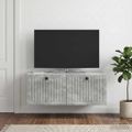 vidaXL Nástenná TV skrinka Nástenný Betónovo sivá 78,5 x 41 x 30 cm