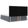vidaXL Postel s úložným prostorem a matrací Tmavo šedá 180 x 200 cm