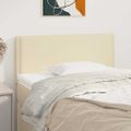 vidaXL Čelo postele krémové 90x5x78/88 cm umelá koža