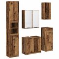 vidaXL Sada kúpeľňového nábytku 5 ks Staré drevo 64,5 x 33,5 x 59 cm