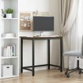 vidaXL stôl Dymová dub 100 x 50 x 76,5 cm Inžinierske drevo a oceľ