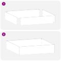 vidaXL Obrubník trávnika 6 ks 60 x 60 x 13 cm Oceľ Olivovo zelená