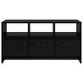 vidaXL TV skrinka 102 x 37,5 x 52,5 cm Čierny dub Kompozitné drevo